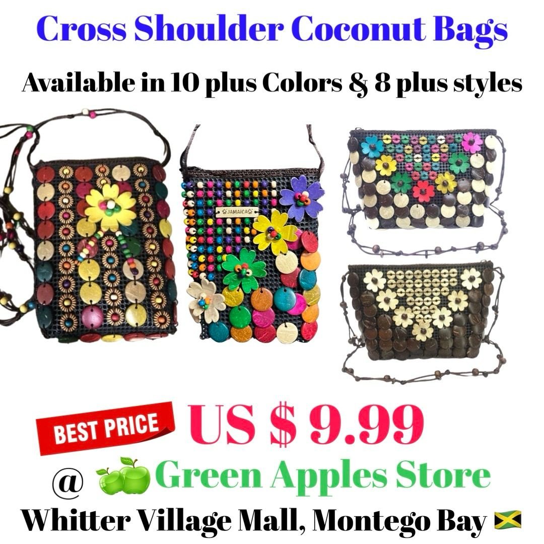 cross shoulder coconut bags